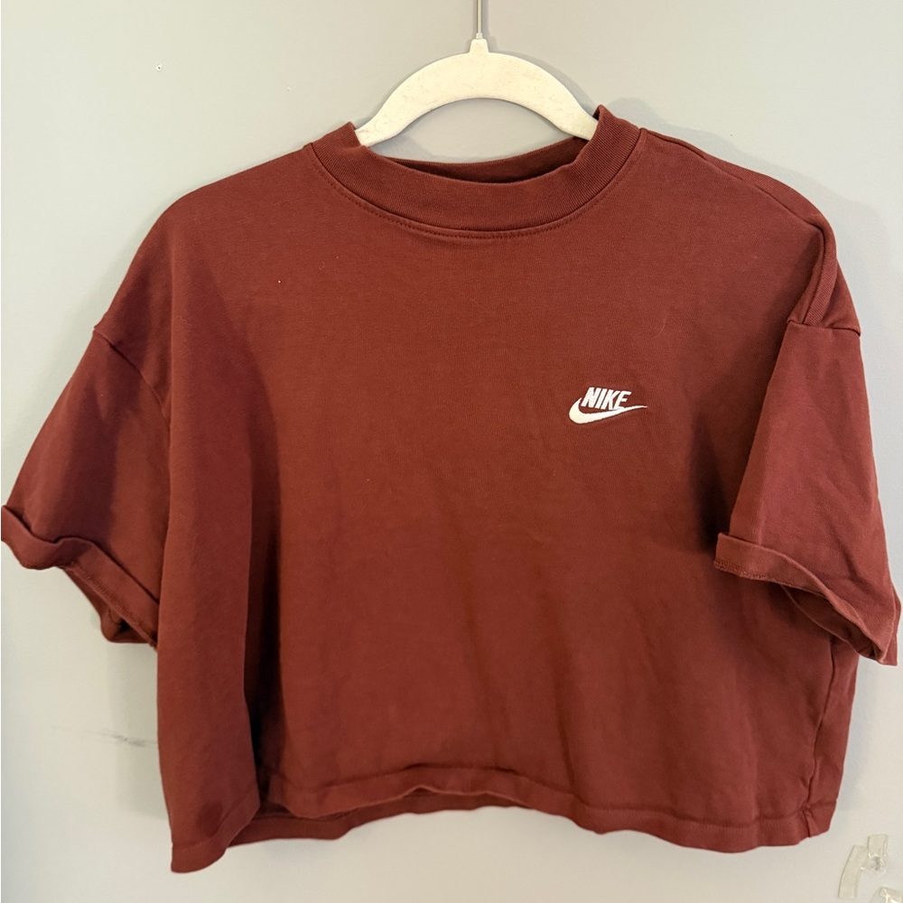 Nike Women's Short Sleeve Tee in Brown